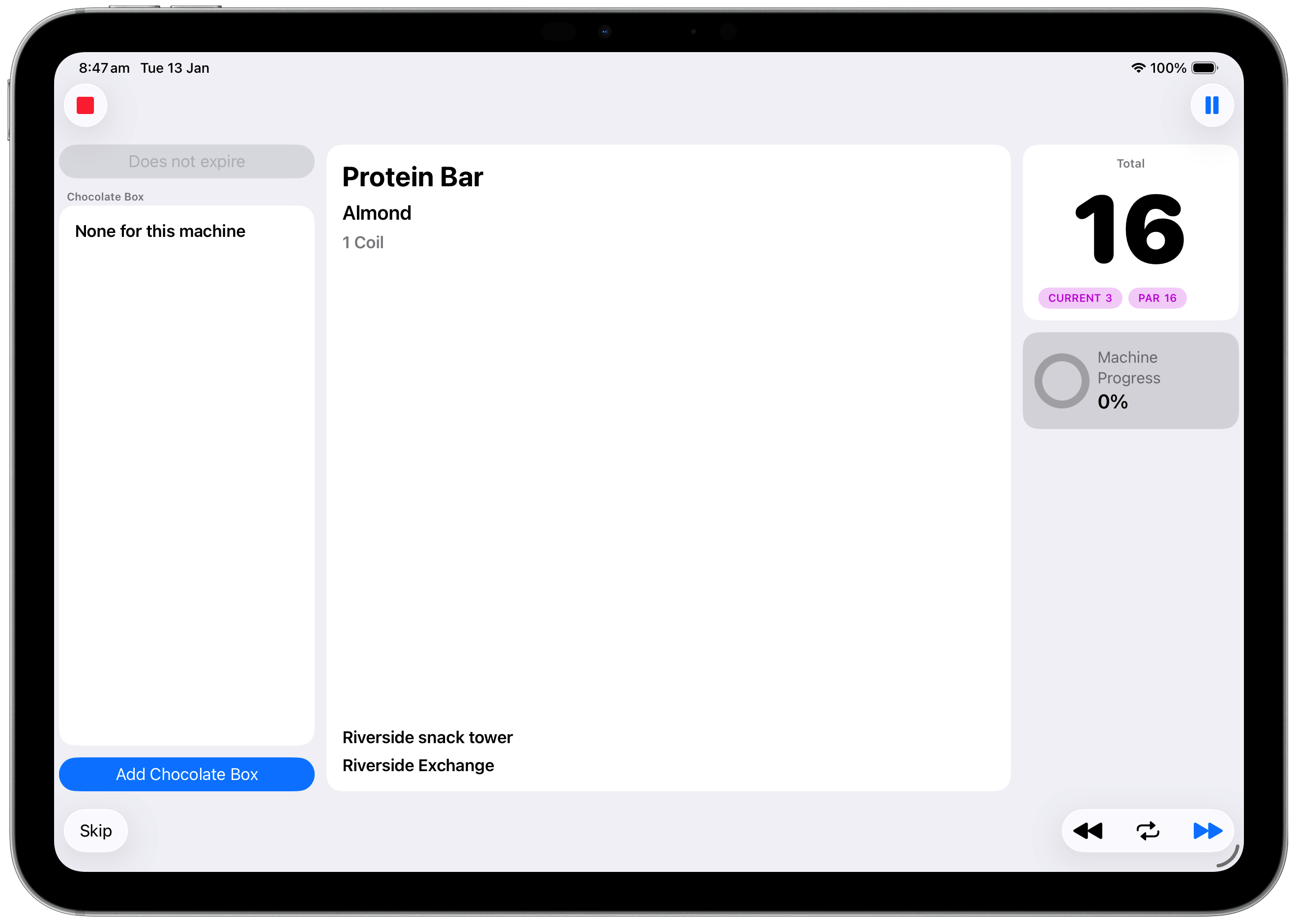 Picker Agent run summary on iPad
